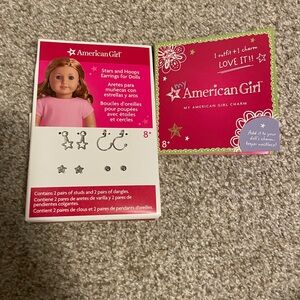 American Girl Silver Star and Hoop Earrings Set, 2 charms, and more earrings.